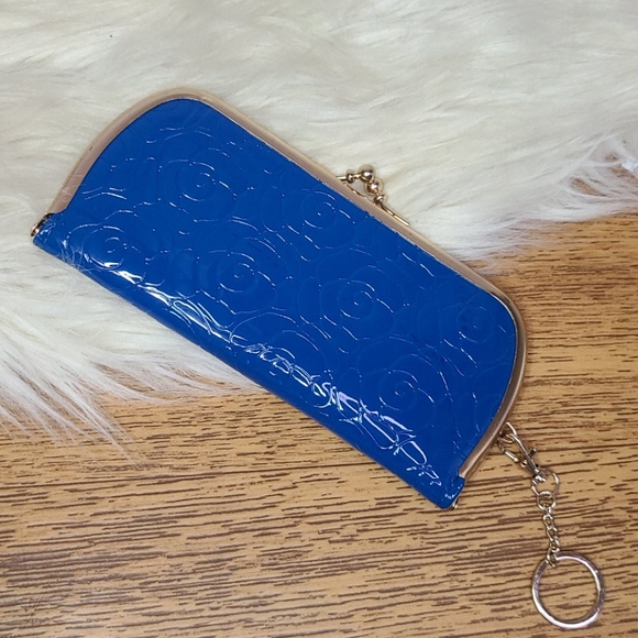 Handbags - Blue floral wallet clutch